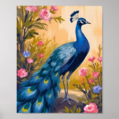 Peacock Feathers Schönes Tier Poster (Vorne)