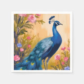 Peacock Feathers Schönes Tier Serviette (Vorderseite)