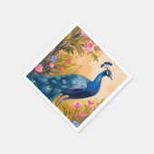 Peacock Feathers Schönes Tier Serviette (Ecke)