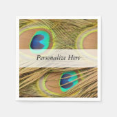 Peacock Feathers Serviette (Vorderseite)