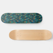 Peacock Feathers Skateboard (Horizontal)