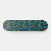 Peacock Feathers Skateboard (Horizontal)