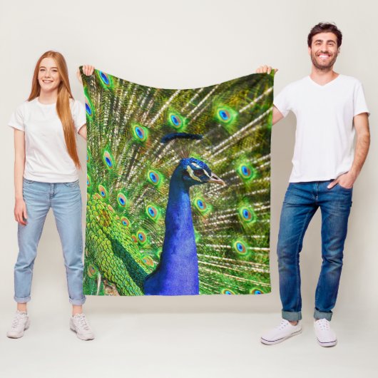 Peacock Feathers Soft Fleecedecke (Beispiel)