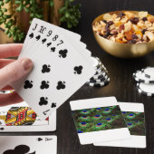 Peacock Feathers Spielkarten (In Situ)