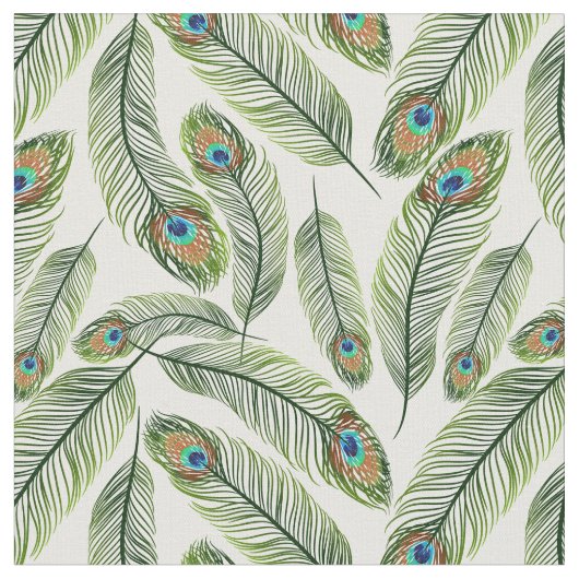 Peacock Feathers Stoff (Nahaufnahme)