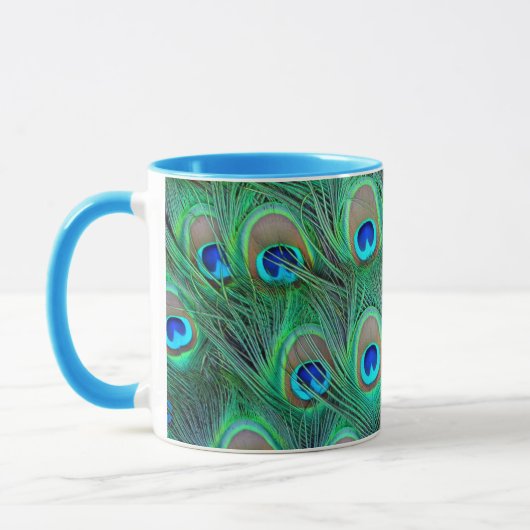 Peacock Feathers Tasse (Links)