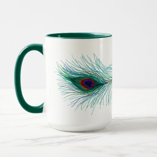 Peacock Feathers Tasse (Links)
