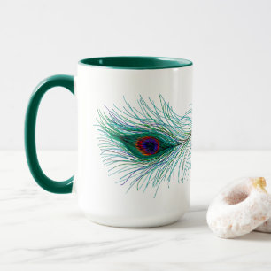 Peacock Feathers Tasse