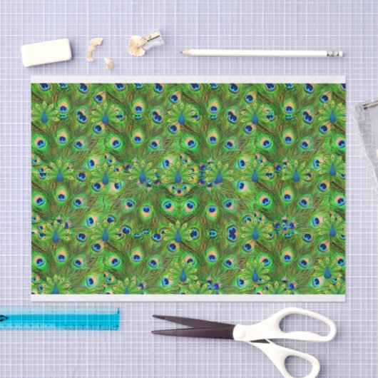 Peacock Feathers Tissue giftwrap Seidenpapier (Handwerk)