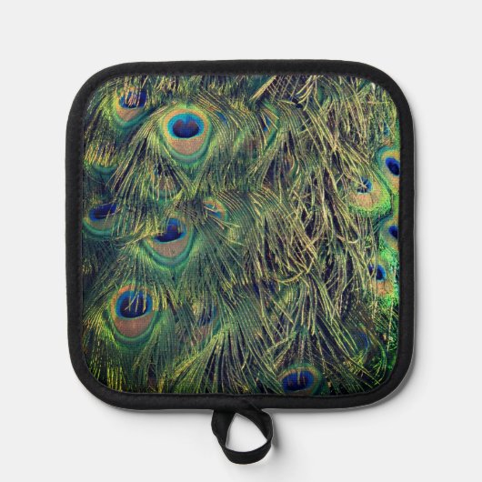 Peacock Feathers Topflappen (Vorderseite)