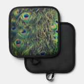 Peacock Feathers Topflappen (Vorderseite/Rückseite)