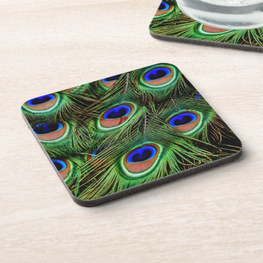 Peacock Feathers Untersetzer (Linke Seite)