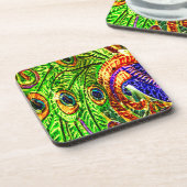 Peacock Feathers Untersetzer (Linke Seite)