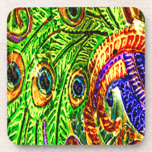 Peacock Feathers Untersetzer