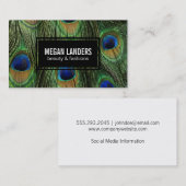 Peacock Feathers | Variation Visitenkarte (Vorne/Hinten)