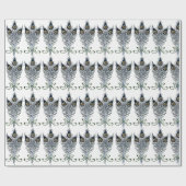 Peacock Feathers Vintages Jugendstil-Design Geschenkpapier (Flach)