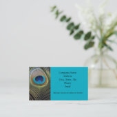 Peacock Feathers Visitenkarte (Stehend Vorderseite)