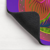 Peacock Feathers Yin Yang 2 Mousepad (Ecke)