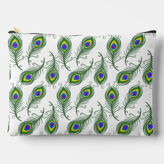 Peacock Feathers Zubehörtasche (Vorderseite)