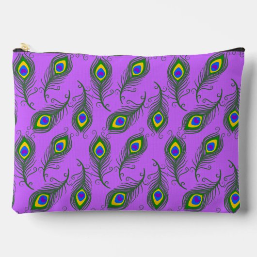 Peacock Feathers Zubehörtasche (Vorderseite)