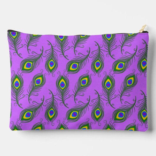 Peacock Feathers Zubehörtasche (Rückseite)