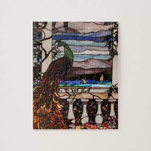 Peacock-festes Glaspuzzle Puzzle (Vertikal)