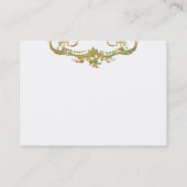 Peacock & Filigree Business/Visitenkarte Visitenkarte (Rückseite)