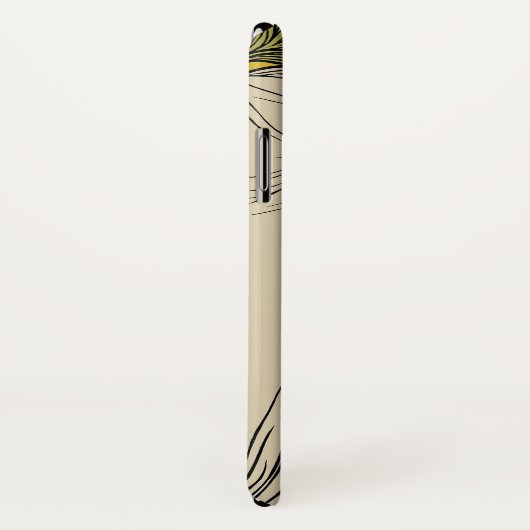 Peacock Fine Art Bird Nouveau Case-Mate iPhone Hülle (Hinten/Rechts)