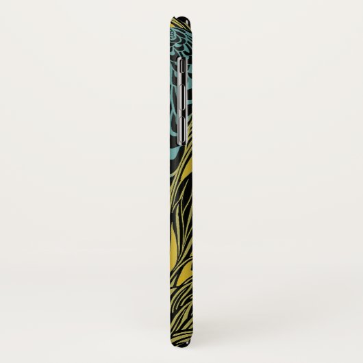 Peacock Fine Art Bird Nouveau Case-Mate iPhone Hülle (Hinten/Links)