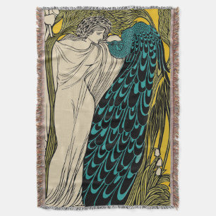 Peacock Fine Art Bird Nouveau Decke