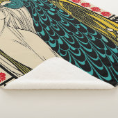 Peacock Fine Art Bird Nouveau Sherpadecke (3/4)