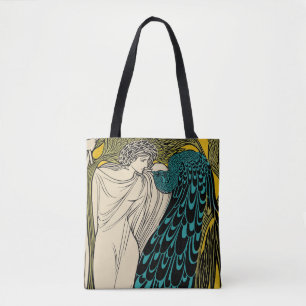 Peacock Fine Art Bird Nouveau Tasche