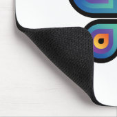 Peacock Flame Butterfly Mousepad (Ecke)