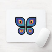 Peacock Flame Butterfly Mousepad (Mit Mouse)