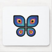 Peacock Flame Butterfly Mousepad (Vorne)