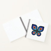 Peacock Flame Butterfly Notizblock (Innenseite)
