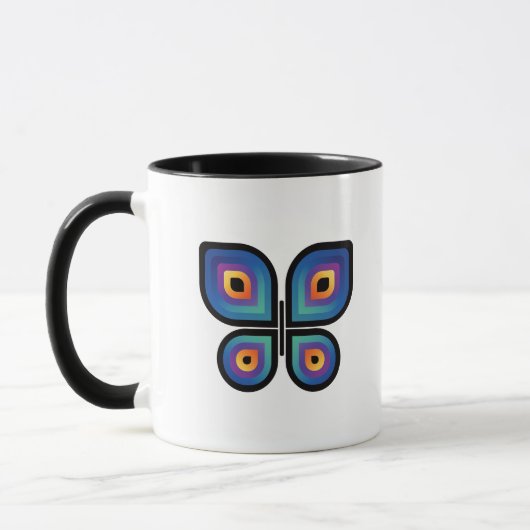 Peacock Flame Butterfly Tasse (Links)