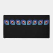 Peacock Flame (Linear) Schreibtischunterlage (Vorderseite)