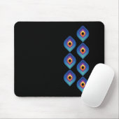 Peacock Flame (Vertical) Mousepad (Mit Mouse)