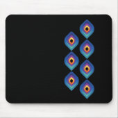 Peacock Flame (Vertical) Mousepad (Vorne)