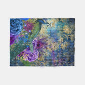 Peacock Fleece Blanket Schönes Design (Vorderseite (Horizontal))