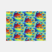 Peacock Fleecedecke (Vorderseite (Horizontal))