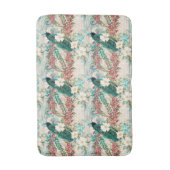 Peacock Floral Badematte (Vorderseite Vertikal)