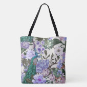 Peacock Floral Beauty Fashion Tasche (Rückseite)