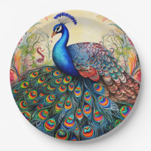 Peacock Floral Elegante Hübsch