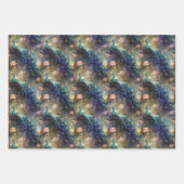 Peacock Floral Geschenkpapier Set (Vorderseite)