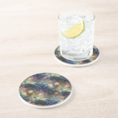 Peacock Floral Getränkeuntersetzer (Seite)