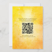 Peacock Floral Indian Hindu Wedding QR Code Einladung (Rückseite)