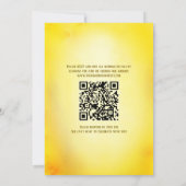 Peacock Floral Indian Hindu Wedding QR Code Einladung (Rückseite)