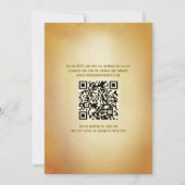 Peacock Floral Indian Hindu Wedding QR Code Einladung (Rückseite)
